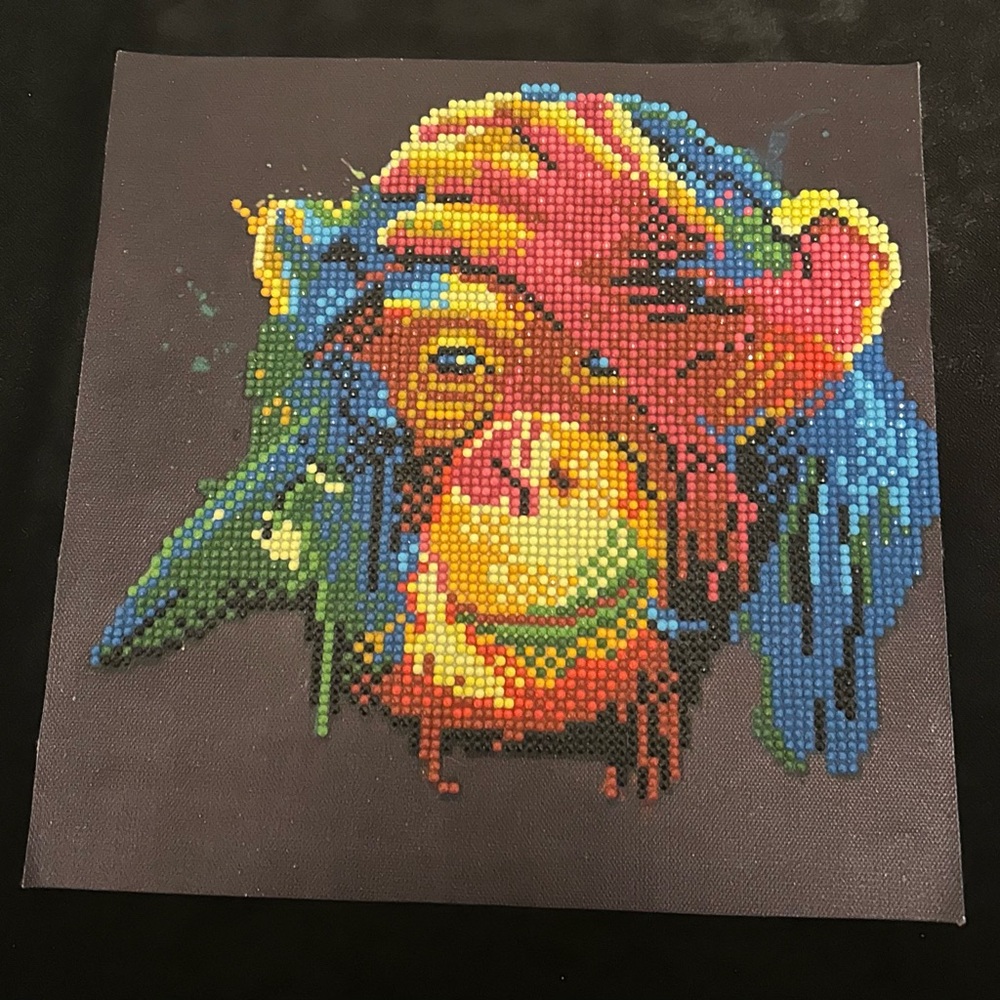 Colorful Diamond Painting Beaded Art -Monkey